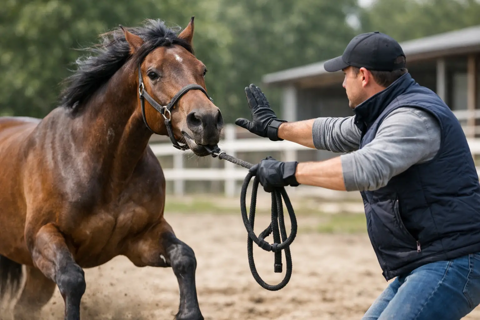 How to Handle Barging Horses Without Getting Hurt
